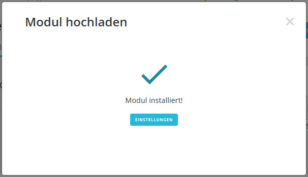 modul installiert